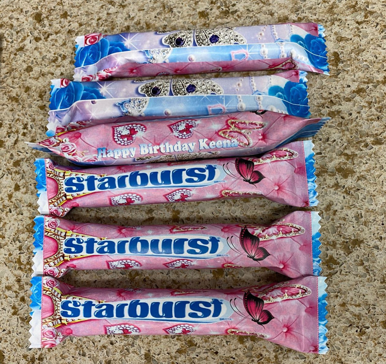 Personalized Starburst favors