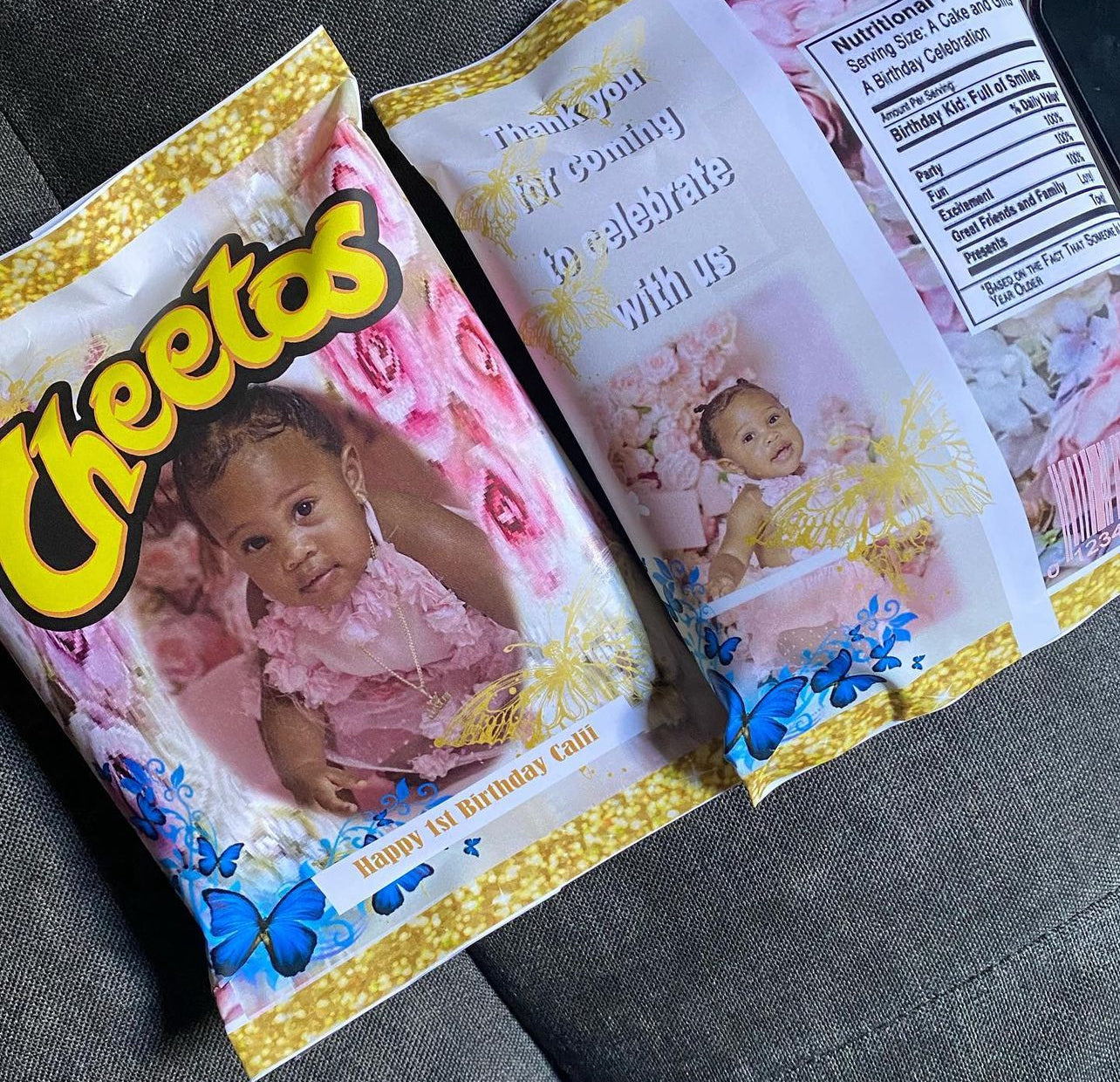 Personalized chip bags (one dozen)